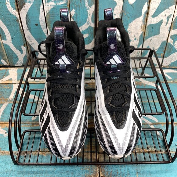 Adidas Freak Football Cleats Size 4 Black & White Lace-Up Design HP5962 - Picture 3 of 10